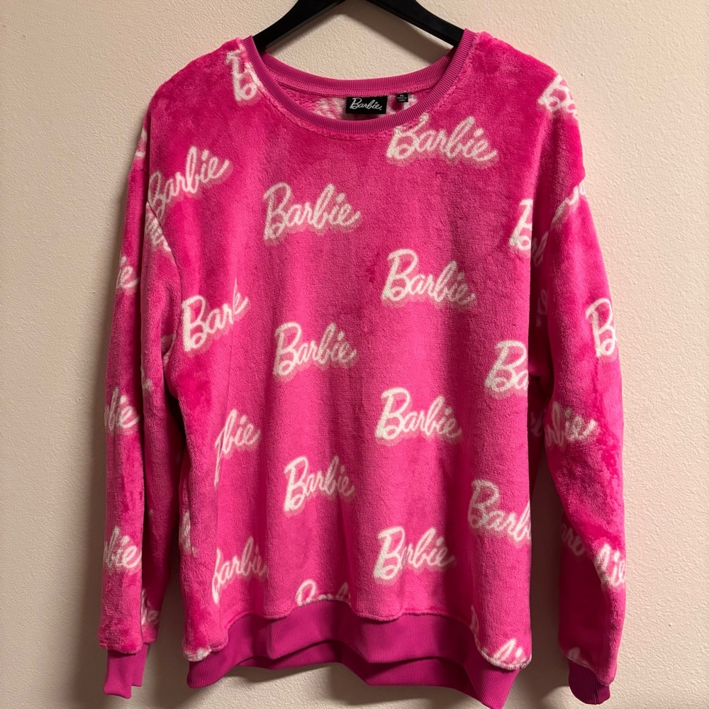 Barbie Vibrant Pink Logo Sweater